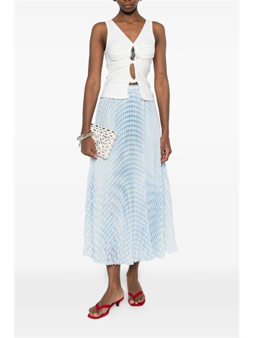 Skirt with gingham print ERMANNO SCERVINO | D482O361VYJS4816